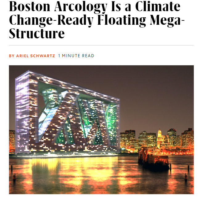 Boston Arcology Is a Climate Change-Ready Floating Mega-Structure