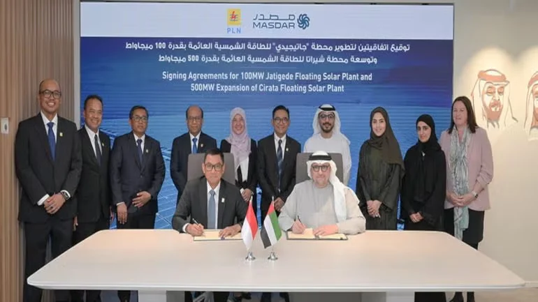 Masdar and PLN to develop floating solar projects in Indonesia