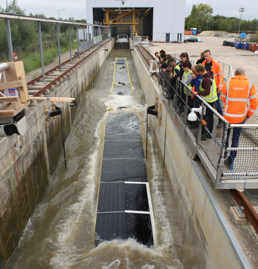 Offshore floating PV enduring world’s largest artificial waves